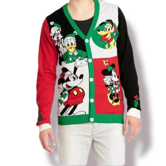 Disney Sweaters Disney Mens Xl Mickey Mouse And Friends Christmas